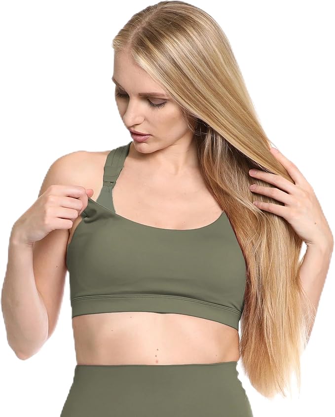 Sweat and Milk Running Nursing Sports Bra